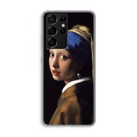 The Pearl Earring: Samsung Galaxy S21 Ultra Transparant Hoesje