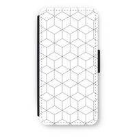 Zwart-witte kubussen: iPhone 8 Flip Hoesje Zwart-witte kubussen: iPhone 8 Flip Hoesje