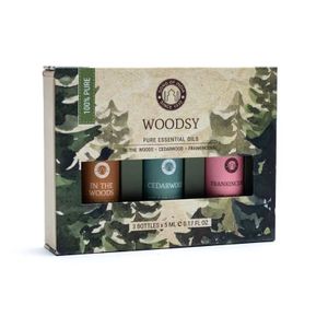 Song of India Etherische Olie Set Aromatherapie Woodsy - 3x5ml