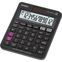 Casio MJ-120DPLUS Bureaurekenmachine Zwart Aantal displayposities: 12 werkt op zonne-energie, werkt op batterijen (b x h x d) 126.5 x 28.6 x 148 mm - thumbnail