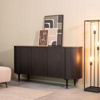 LABEL51 Dressoir 'Oliva' Zwart Eiken, 180cm