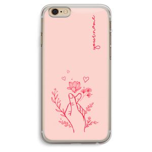 Giving Flowers: iPhone 6 Plus / 6S Plus Transparant Hoesje