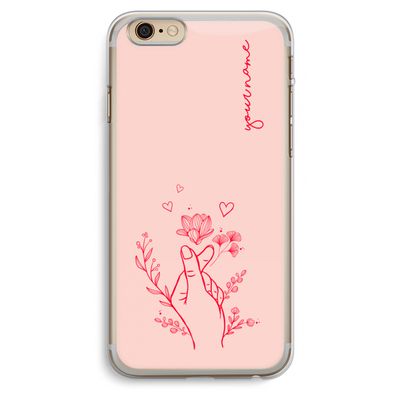 Giving Flowers: iPhone 6 Plus / 6S Plus Transparant Hoesje