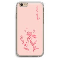 Giving Flowers: iPhone 6 Plus / 6S Plus Transparant Hoesje