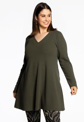 Yoek Tuniek wide bottom | Groen | Maat 46/48