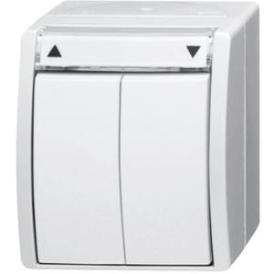 ABB 2CKA001085A1625 Schakelaar IP44 Zuiver wit (RAL 9010), Wit