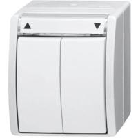 ABB 2CKA001085A1625 Schakelaar IP44 Zuiver wit (RAL 9010), Wit