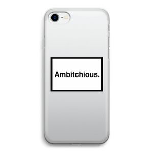 Ambitchious: iPhone SE 2020 Transparant Hoesje