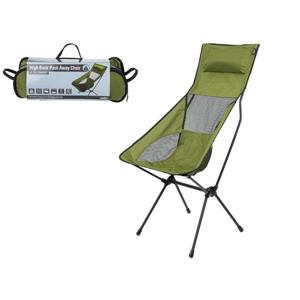 Summit High Back Pack Away Lichtgewicht campingstoeltje - Forest Green