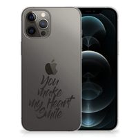 iPhone 12 Pro Max Siliconen hoesje met naam Heart Smile - thumbnail