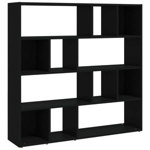 vidaXL Boekenkast/kamerscherm 105x24x102 cm zwart