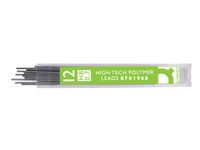 Q-CONNECT potloodstiften 0,7 mm HB etui van 12 stuks