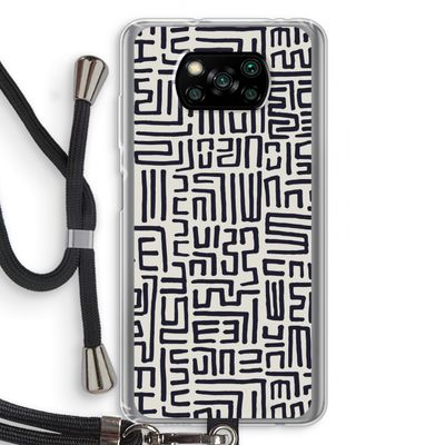 Moroccan Print: Xiaomi Poco X3 Pro Transparant Hoesje met koord