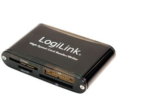 LogiLink Cardreader USB 2.0 geheugenkaartlezer Zwart