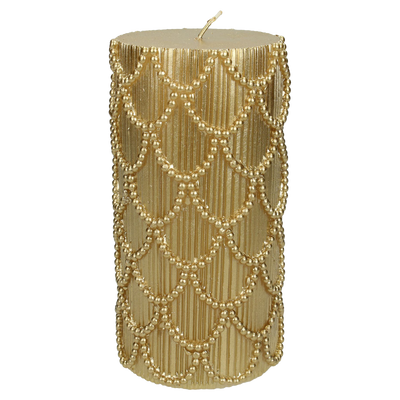 Wants&Needs Accessoires Kaars Wax Goud 7.3 X 7.3 X 15 Wants&Needs Accessoires Kaars Wax Goud 7.3 X 7.3 X 15