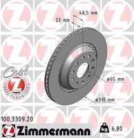 Remschijf Coat Z 100330920