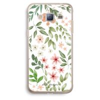 Botanical sweet flower heaven: Samsung Galaxy J3 (2016) Transparant Hoesje