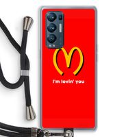I'm lovin' you: Oppo Find X3 Neo Transparant Hoesje met koord