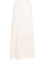 Ba&Sh Josh pointelle-knit high-waisted skirt - Tons neutres - thumbnail