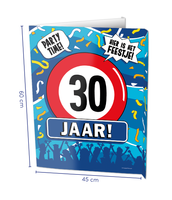 Raambord 30 Jaar Verjaardag (60x45cm)