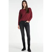anytime super comfort basic skinny denim zwart - thumbnail
