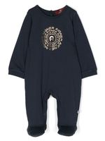 Aigner Kids pyjama en coton à logo imprimé - Bleu