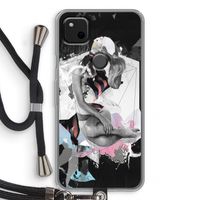 Camouflage de sommeil: Pixel 4a Transparant Hoesje met koord