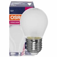 LED lamp 4W 470 lumen 2700K E27 druppel mat niet dimbaar levensduur 15.000 uur hoog rendement