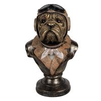 Clayre & Eef Beeld Hond 35 cm Bruin Polyresin Bruin - thumbnail