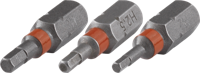 Wolfcraft bits solid | binnenzeskant 2.0, 2.5, 3.0 | 3-delig - 1339000