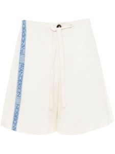 JW Anderson pantalon ample à bandes logo - Blanc