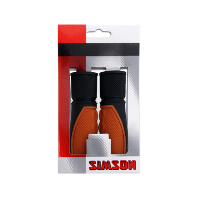 Simson full grip handvatten - 92mm - zwart-grijs