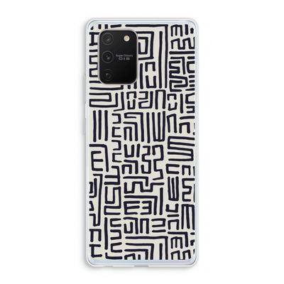 Moroccan Print: Samsung Galaxy S10 Lite Transparant Hoesje