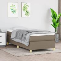 Bedframe zonder matras 90x190 cm stof taupe