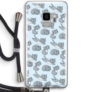 Poezen: Samsung Galaxy S9 Transparant Hoesje met koord