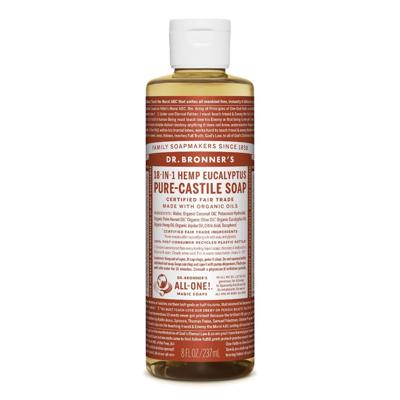Dr. Bronner's Eucalyptus 18-in-1 Pure-Castile Soap 240ml Dr. Bronner's Eucalyptus 18-in-1 Pure-Castile Soap 240ml