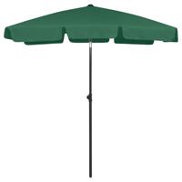 Strandparasol 180x120 cm groen