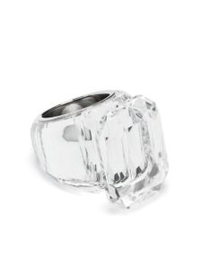 Swarovski bague en argent Sterling Lucent sertie de cristaux - Blanc