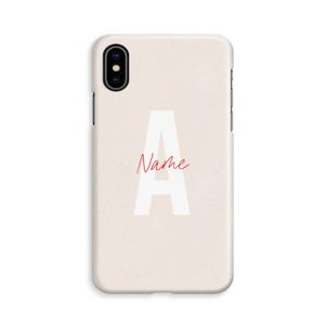 Strawberry Milkshake: iPhone Xs Volledig Geprint Hoesje