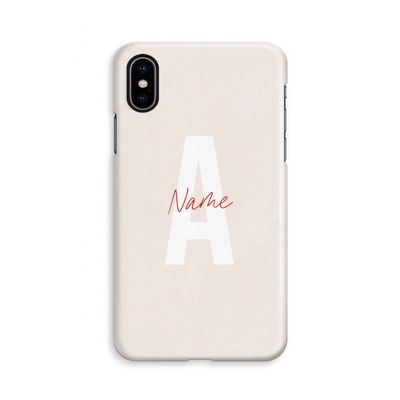 Strawberry Milkshake: iPhone Xs Volledig Geprint Hoesje
