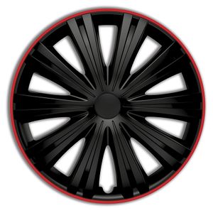 Wieldoppenset Giga R 14-inch zwart/rood PP5044BR