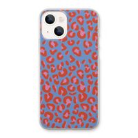 Leopard blue: iPhone 13 Transparant Hoesje