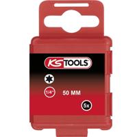 KS Tools 911.2726 9112726 Torx-bit T 10 Speciaal staal Vernikkeld E 6.3 5 stuk(s)