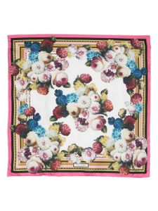 Dolce & Gabbana floral-print silk scarf - Rose