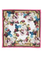 Dolce & Gabbana floral-print silk scarf - Rose - thumbnail