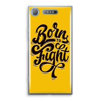 Born to Fight: Sony Xperia XZ1 Transparant Hoesje - thumbnail