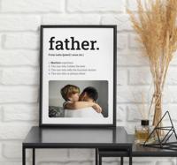 Omschrijving woord vader poster woonkamer