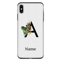 Charcoal Flora: iPhone XS Max Tough Case