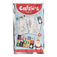 Wins Holland Traktatiesetje: kleurboekje, waskrijtjes & stickervel - kerst