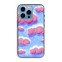 Roze wolken met vogels: iPhone 13 Pro Max Biologisch afbreekbaar hoesje
